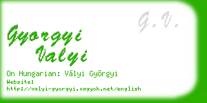 gyorgyi valyi business card